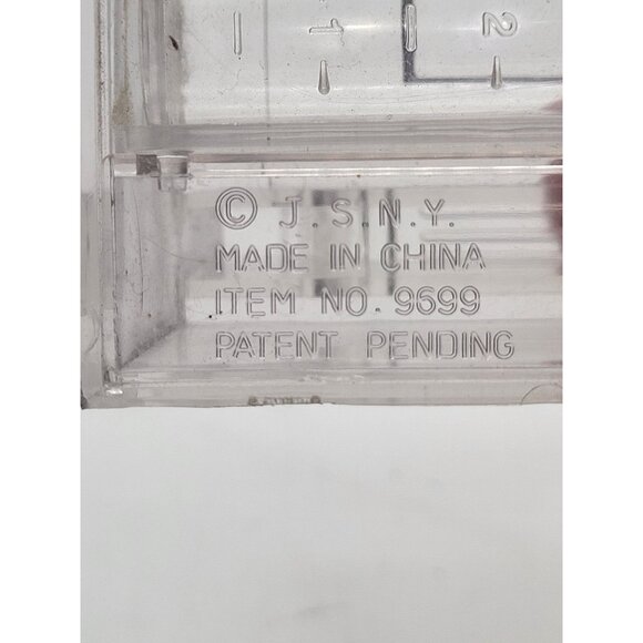 VTG Pennies From Heaven Clear Plastic Piano Bank Coin Sorter J.S.N.Y Cottagecore - Picture 8 of 9